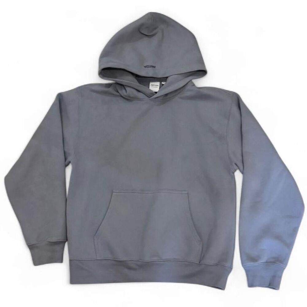Aritzia Women's Grey and Blue Hoodie